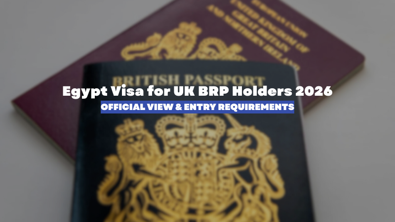 Egypt visa for UK BRP holders ?